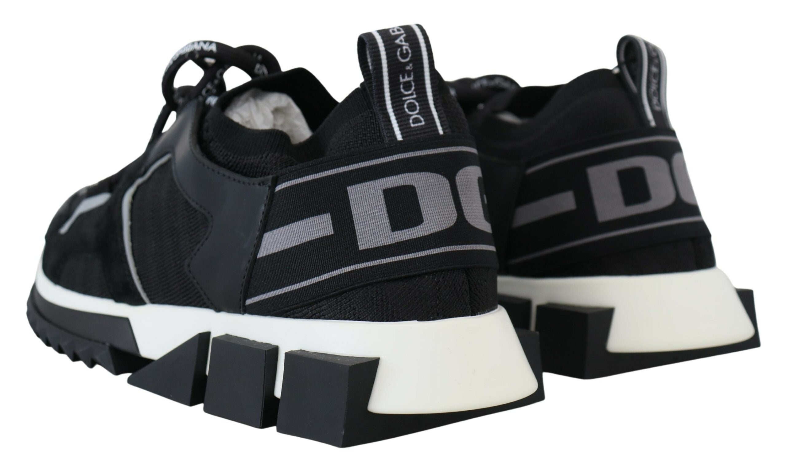 Обувки Dolce & Gabbana Black Mesh Sorrento Trekking Sneakers