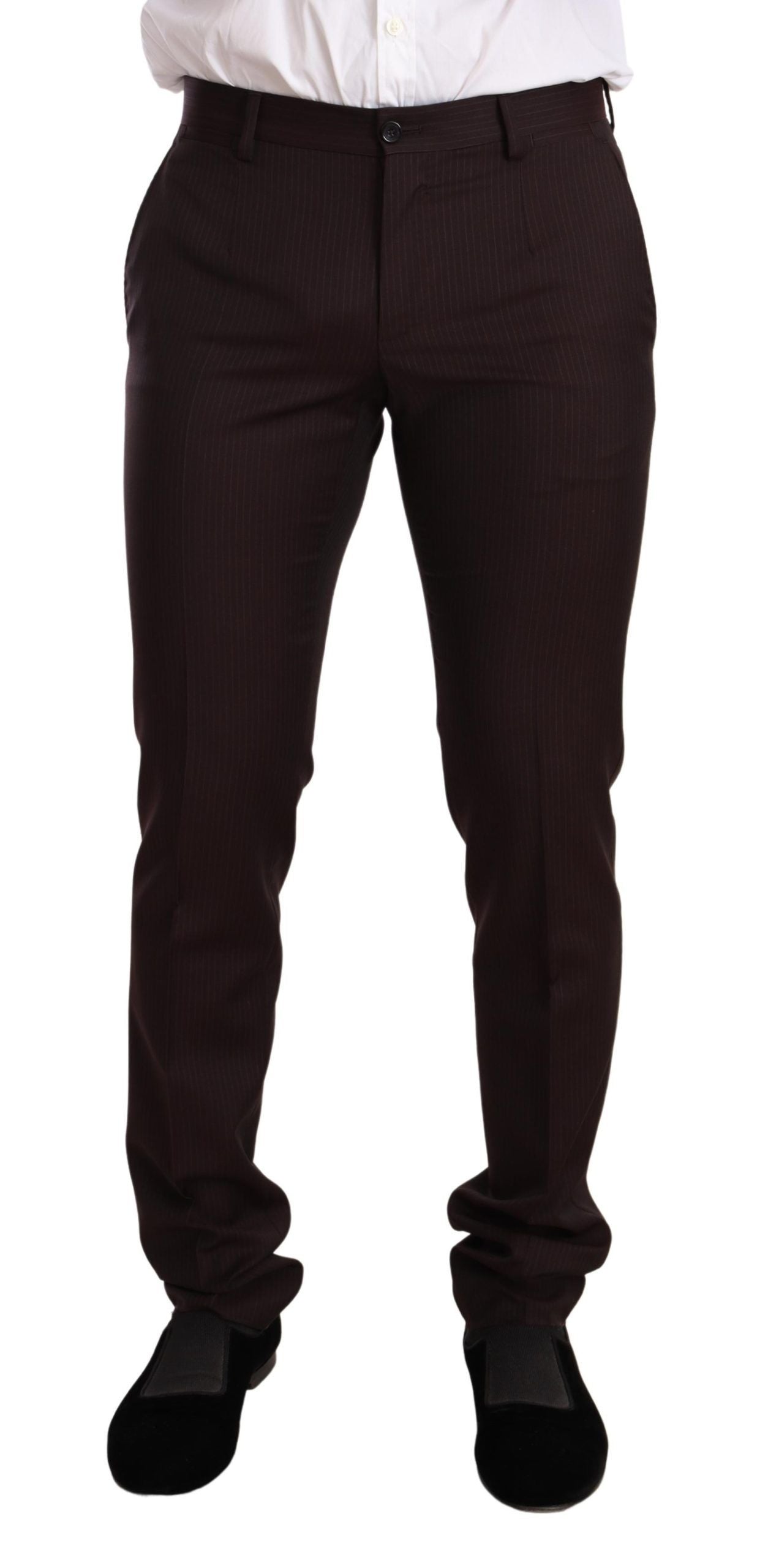 Dolce & Gabbana Бордо Вълнен костюм MARTINI Slim Fit