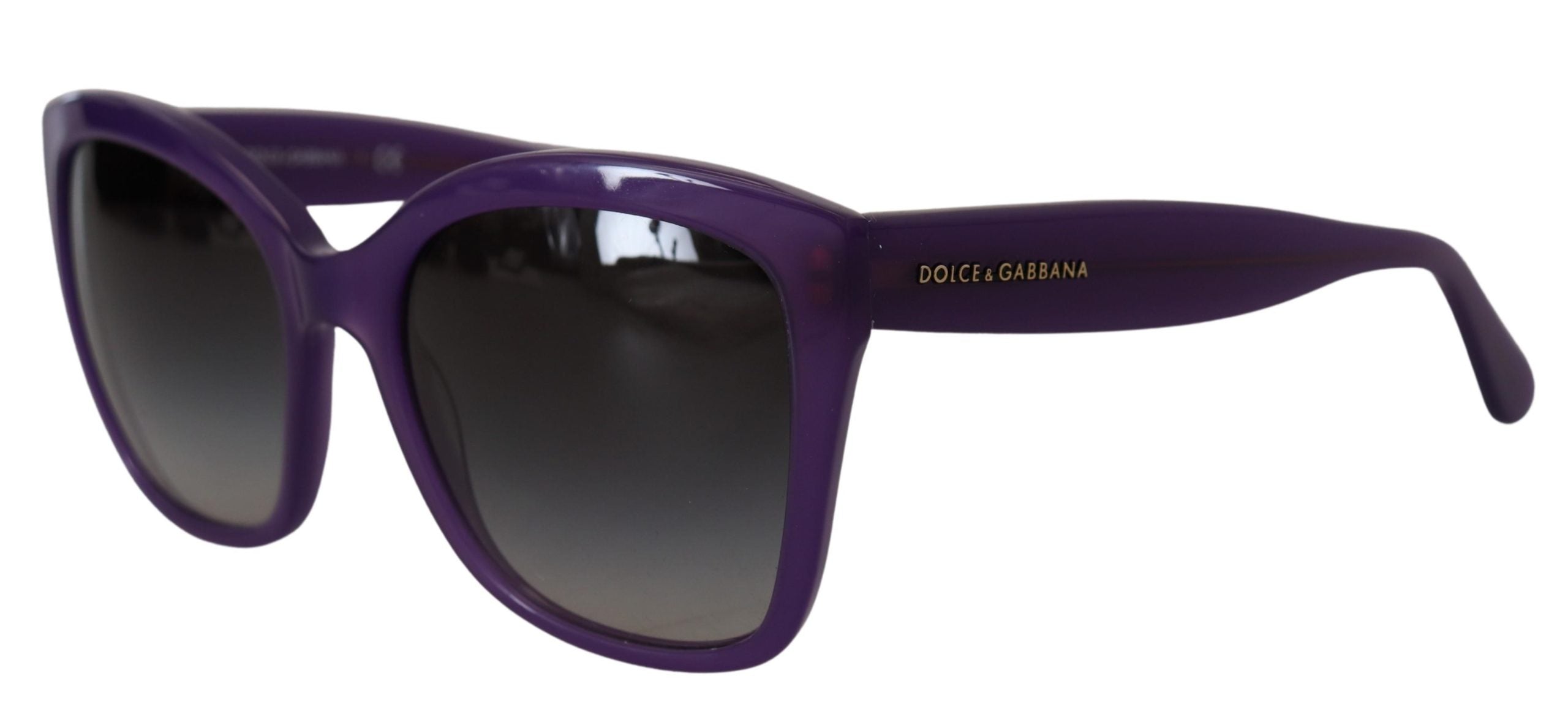 Слънчеви очила Dolce & Gabbana с лилав ацетат и пълна рамка DG4240