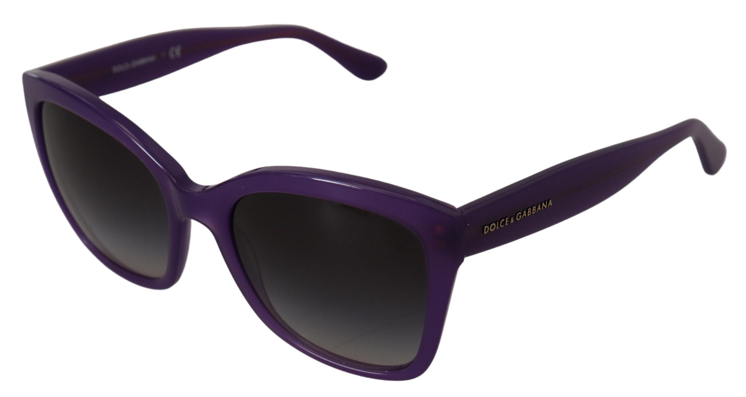Слънчеви очила Dolce & Gabbana с лилав ацетат и пълна рамка DG4240