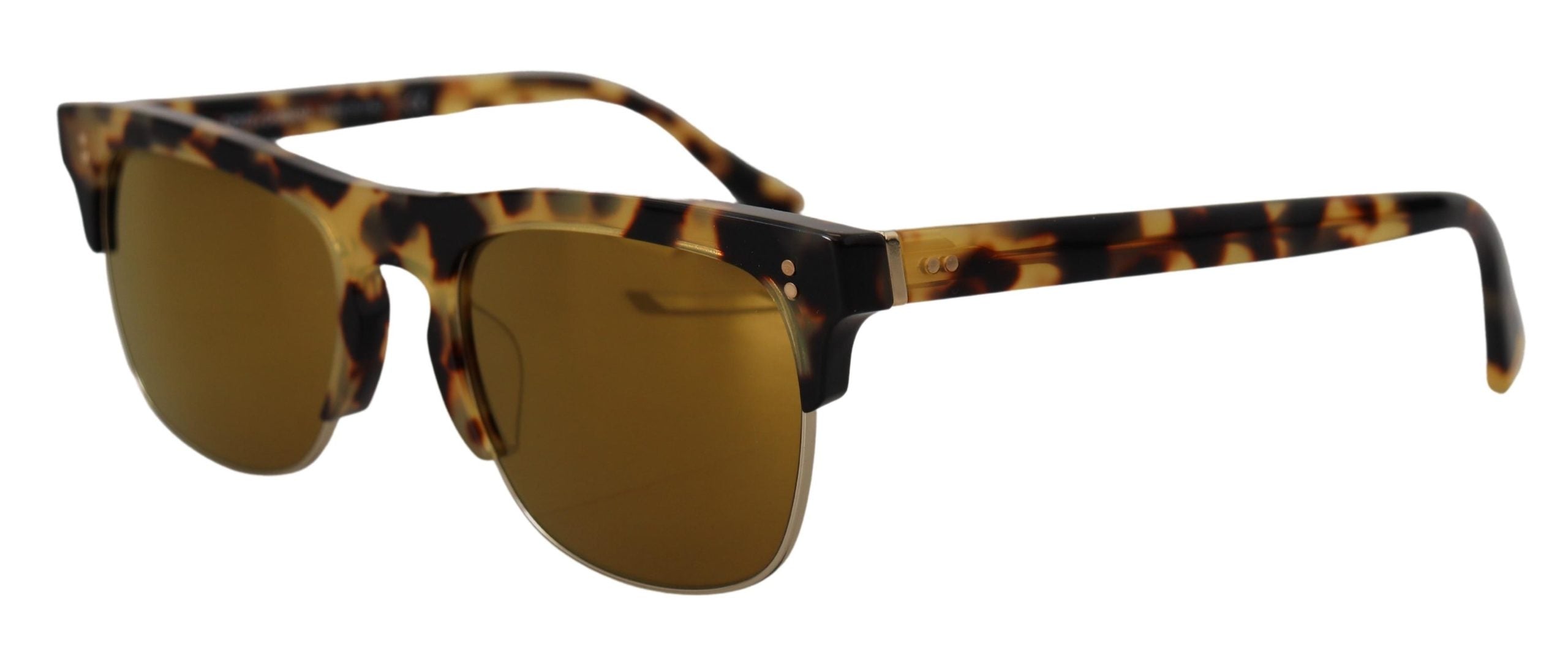 Слънчеви очила Dolce & Gabbana с кафяв златен ацетат Havana DG430A
