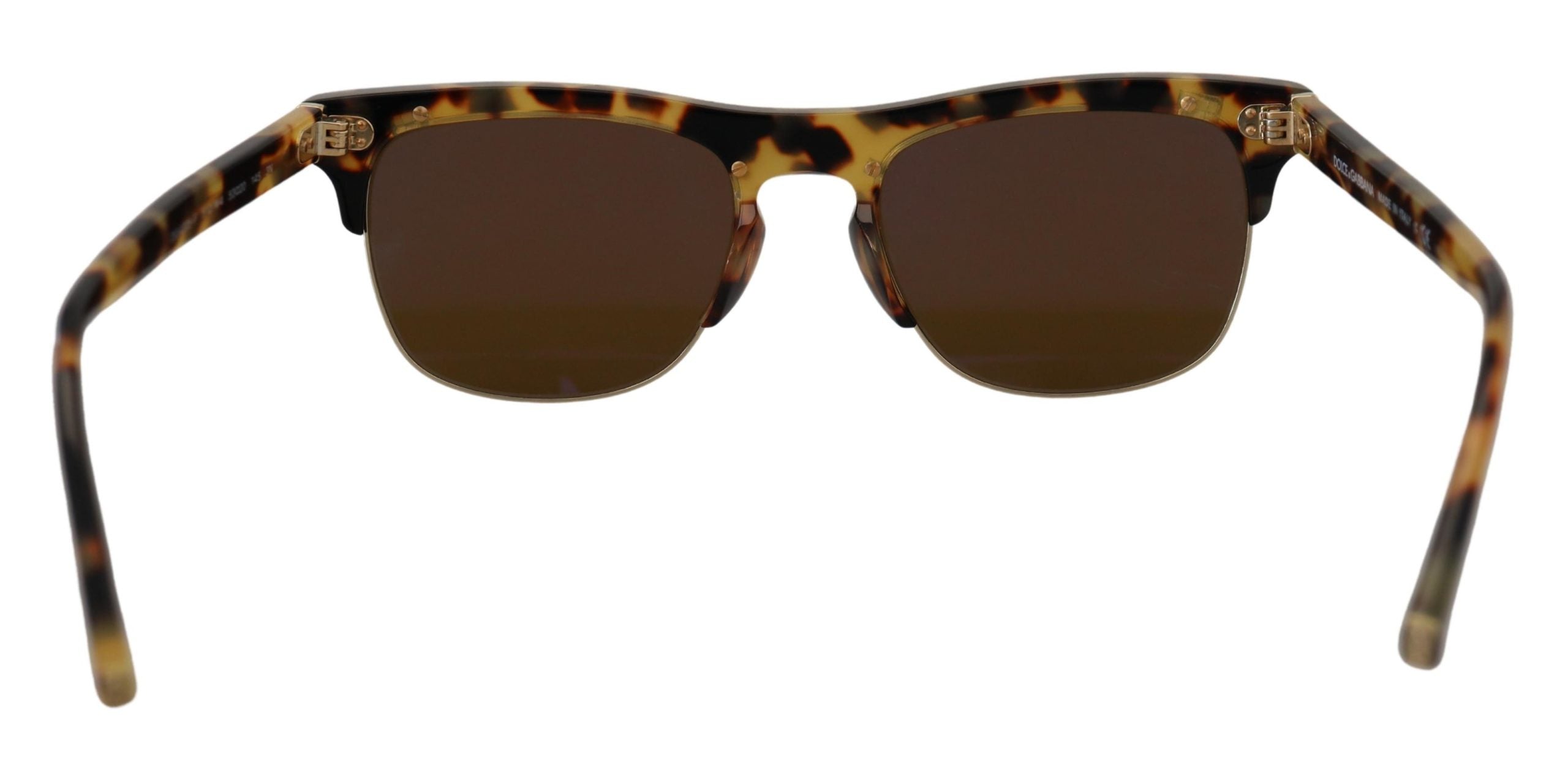 Слънчеви очила Dolce & Gabbana с кафяв златен ацетат Havana DG430A