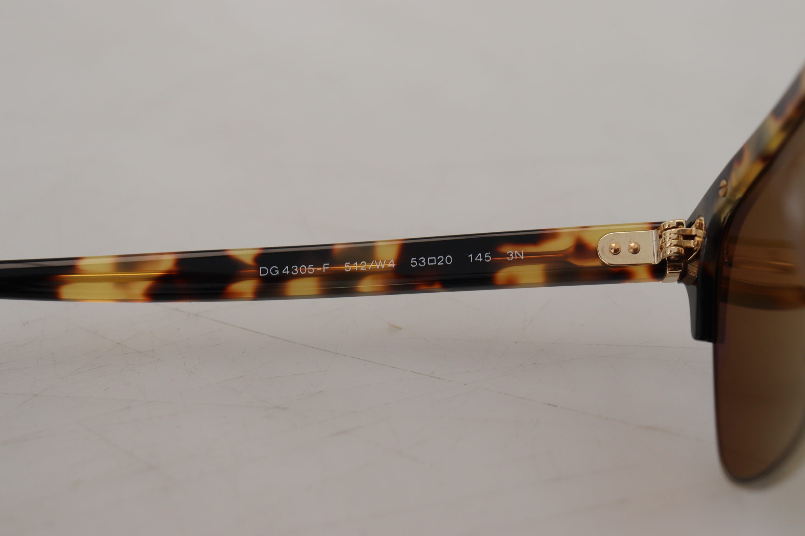 Слънчеви очила Dolce & Gabbana с кафяв златен ацетат Havana DG430A
