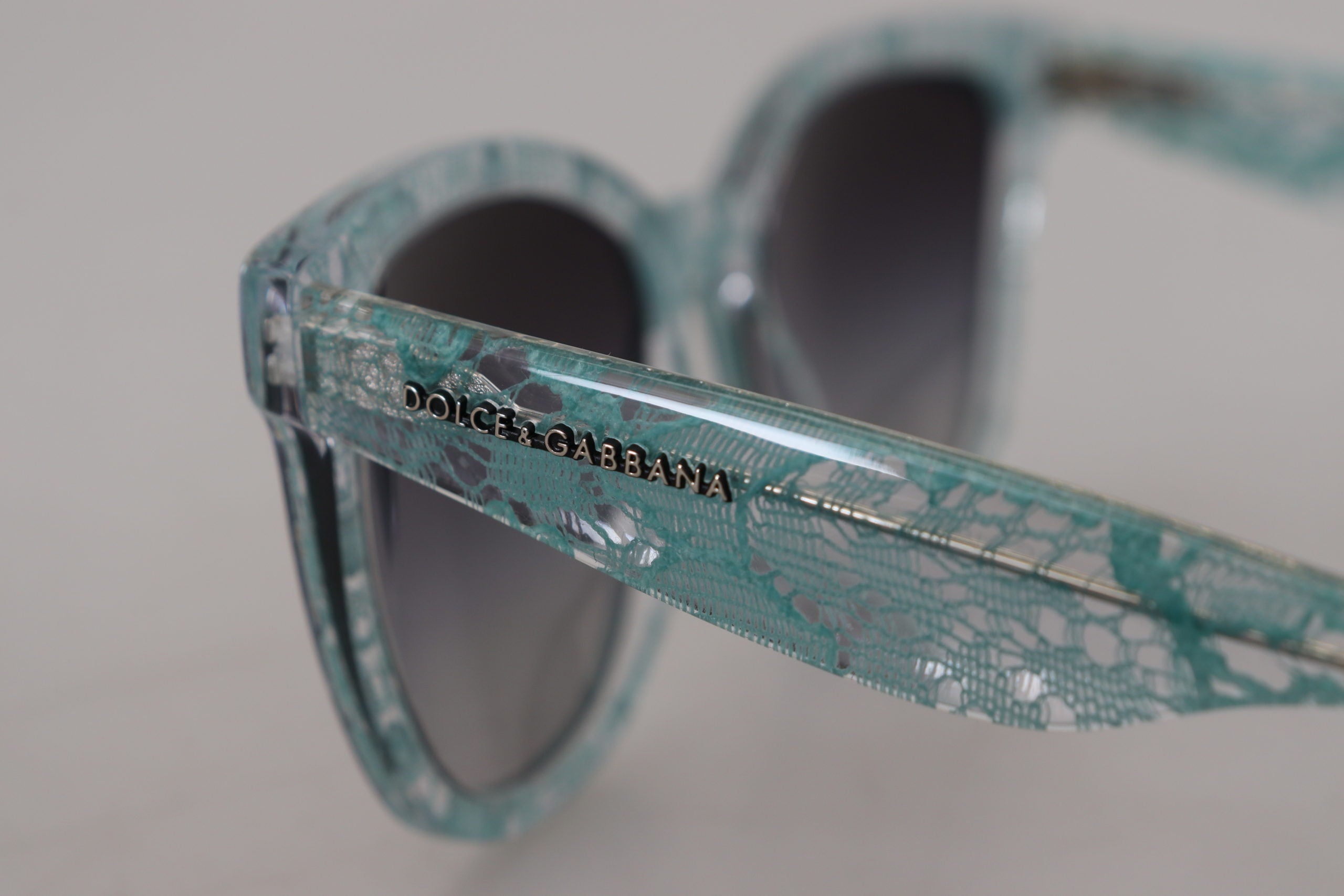 Dolce & Gabbana Blue Lace Crystal Acetate Butterfly DG4190 Слънчеви очила