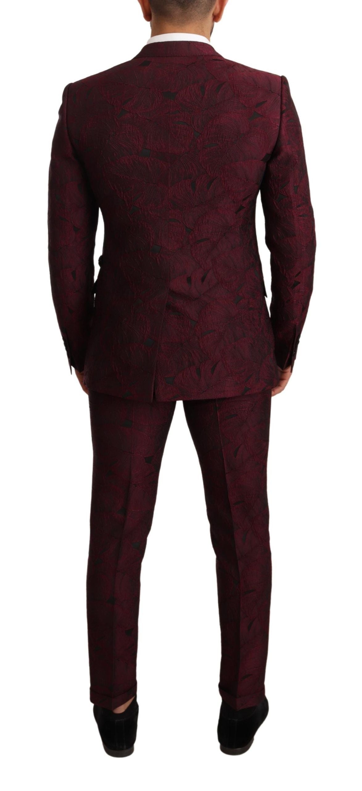 Dolce & Gabbana Maroon Cat Sequin MARTINI Костюм от 2 части