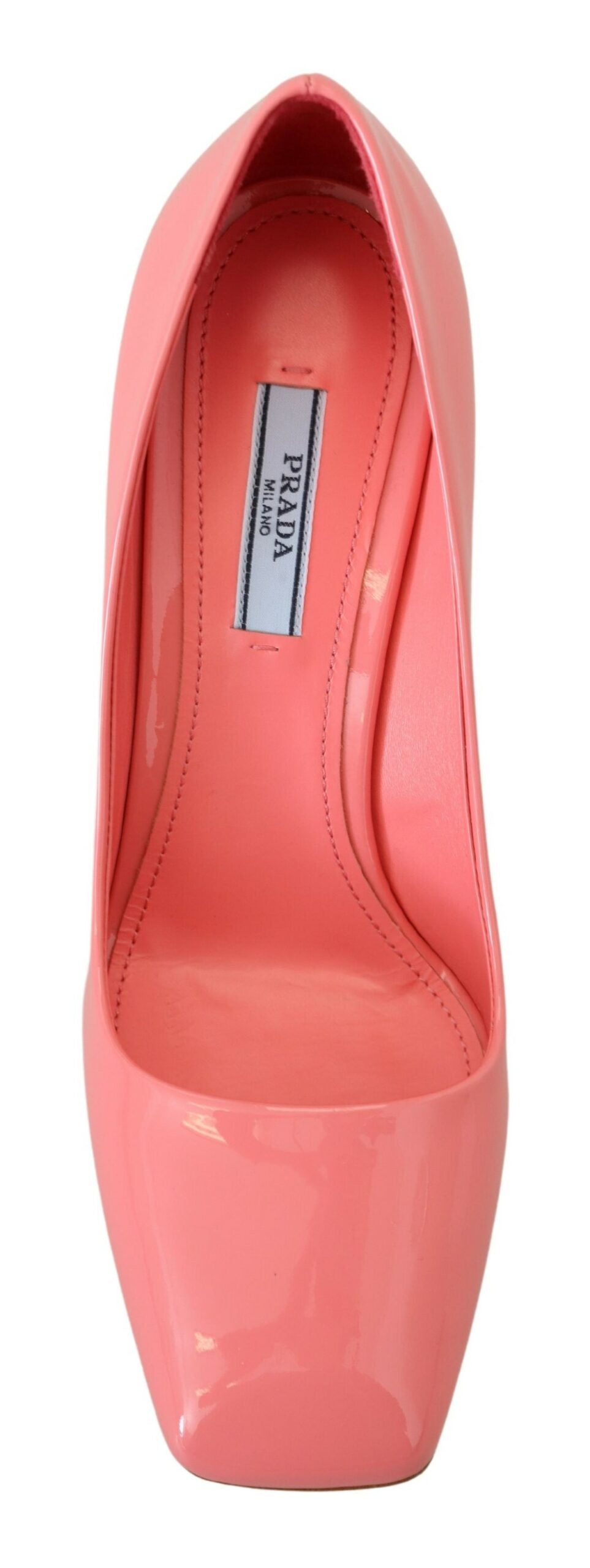Класически помпи с лачени токчета Prada