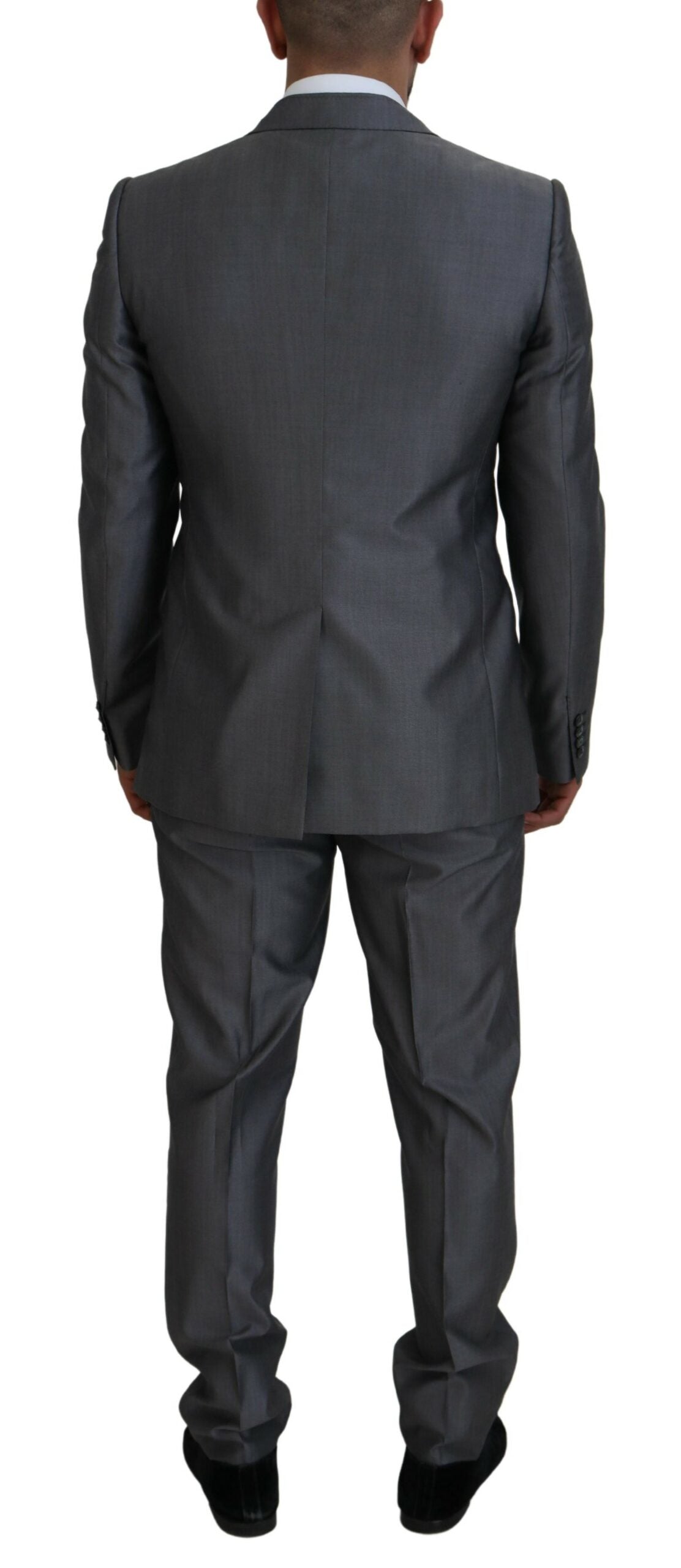 Dolce & Gabbana Сив костюм SICILIA от 3 части Slim Fit