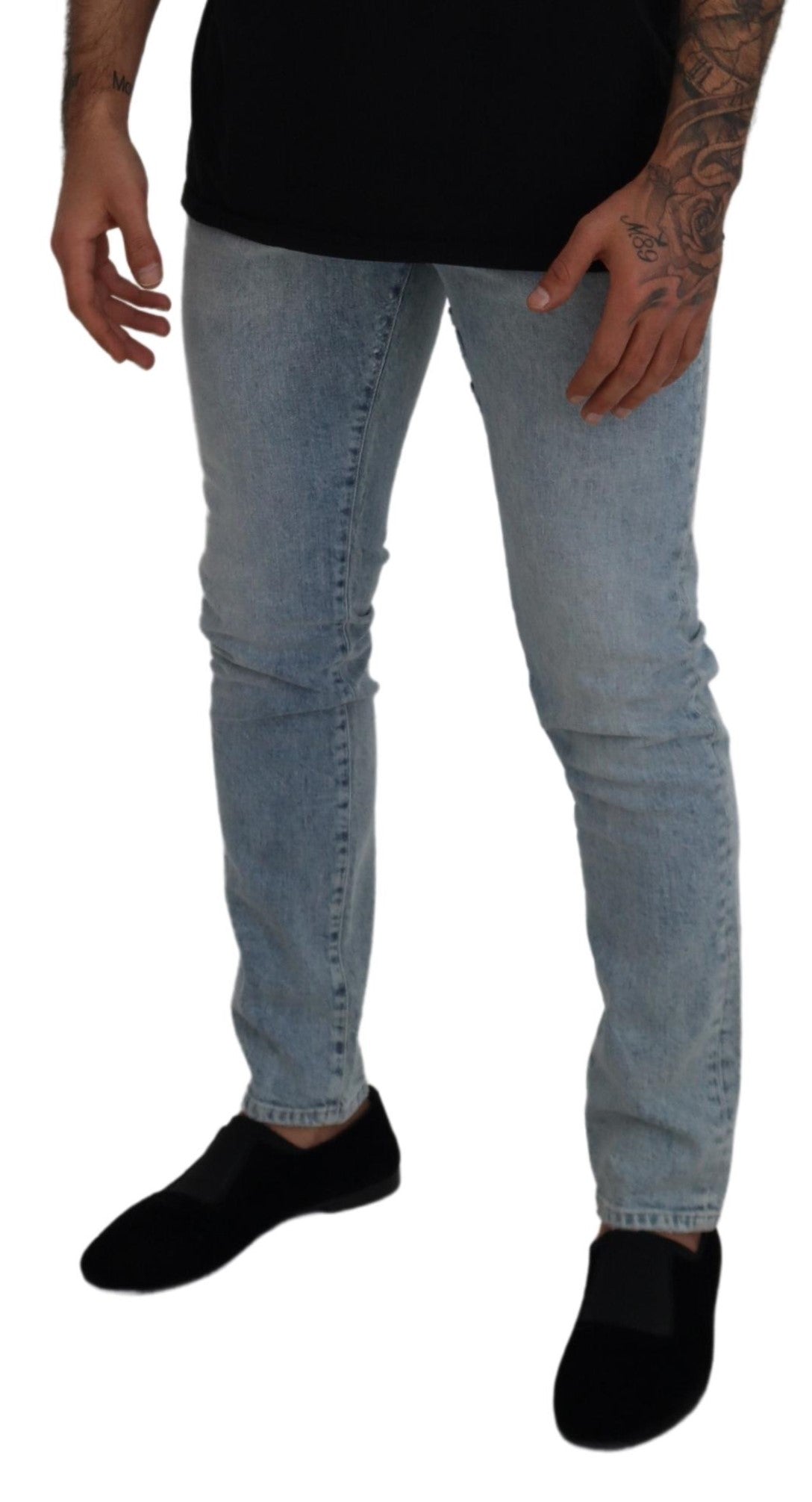 Dolce & Gabbana Светло сини памучни дънки Slim Fit Denim
