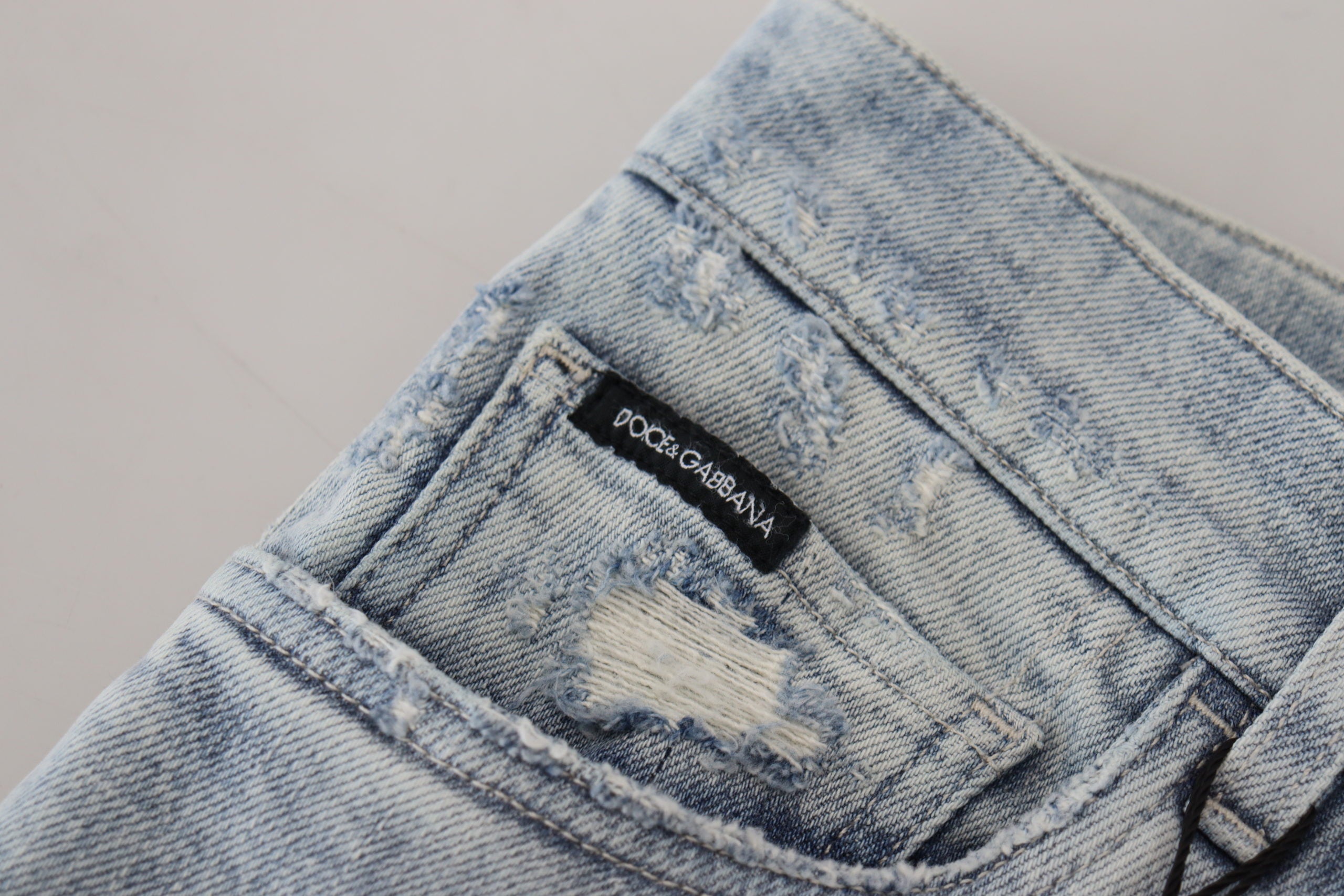 Dolce & Gabbana Светло сини памучни дънки Slim Fit Denim