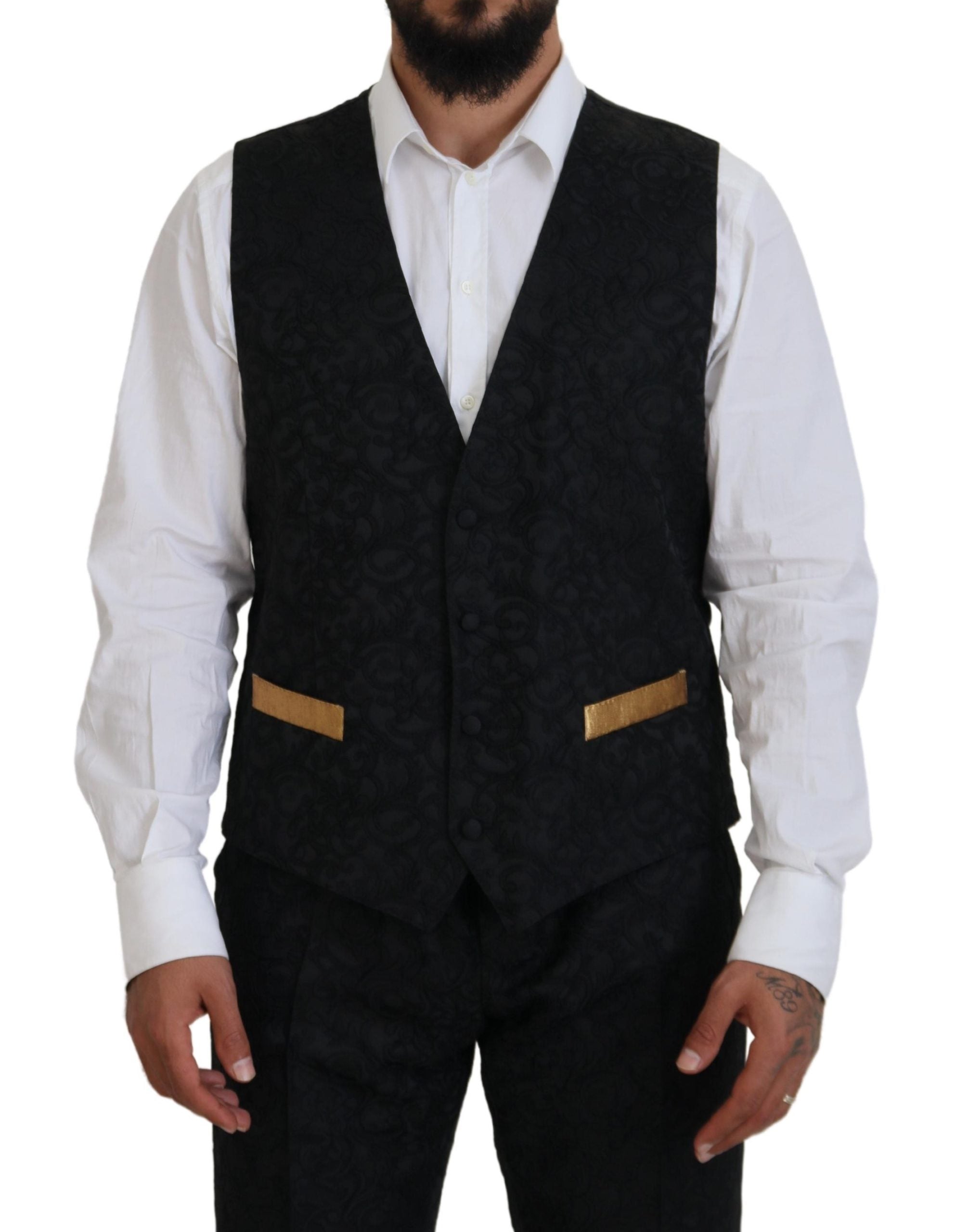 Dolce & Gabbana Black Gold Fantasy Tuxedo Slim Fit костюм