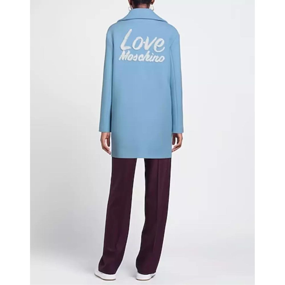 Moschino Light Blue Jackets & Coat