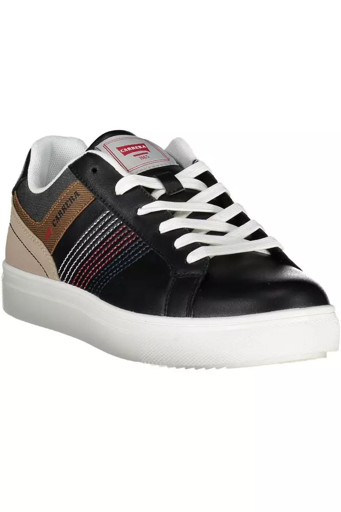 Carrera Sleek Black Sporty Sneakers with Contrasting Accents