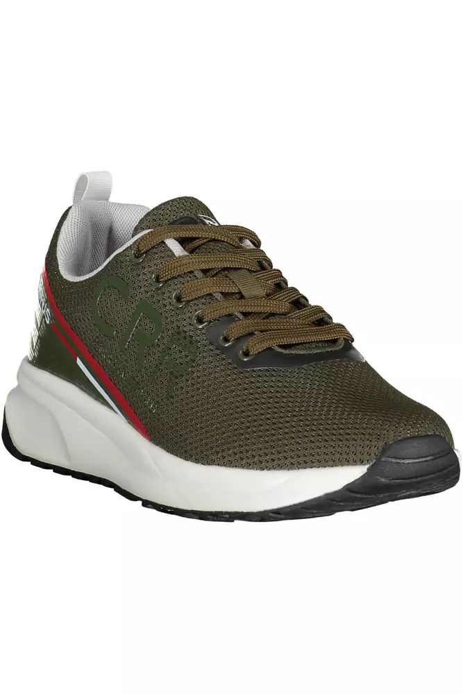 Carrera Green Contrast Lace-Up Sports Sneakers