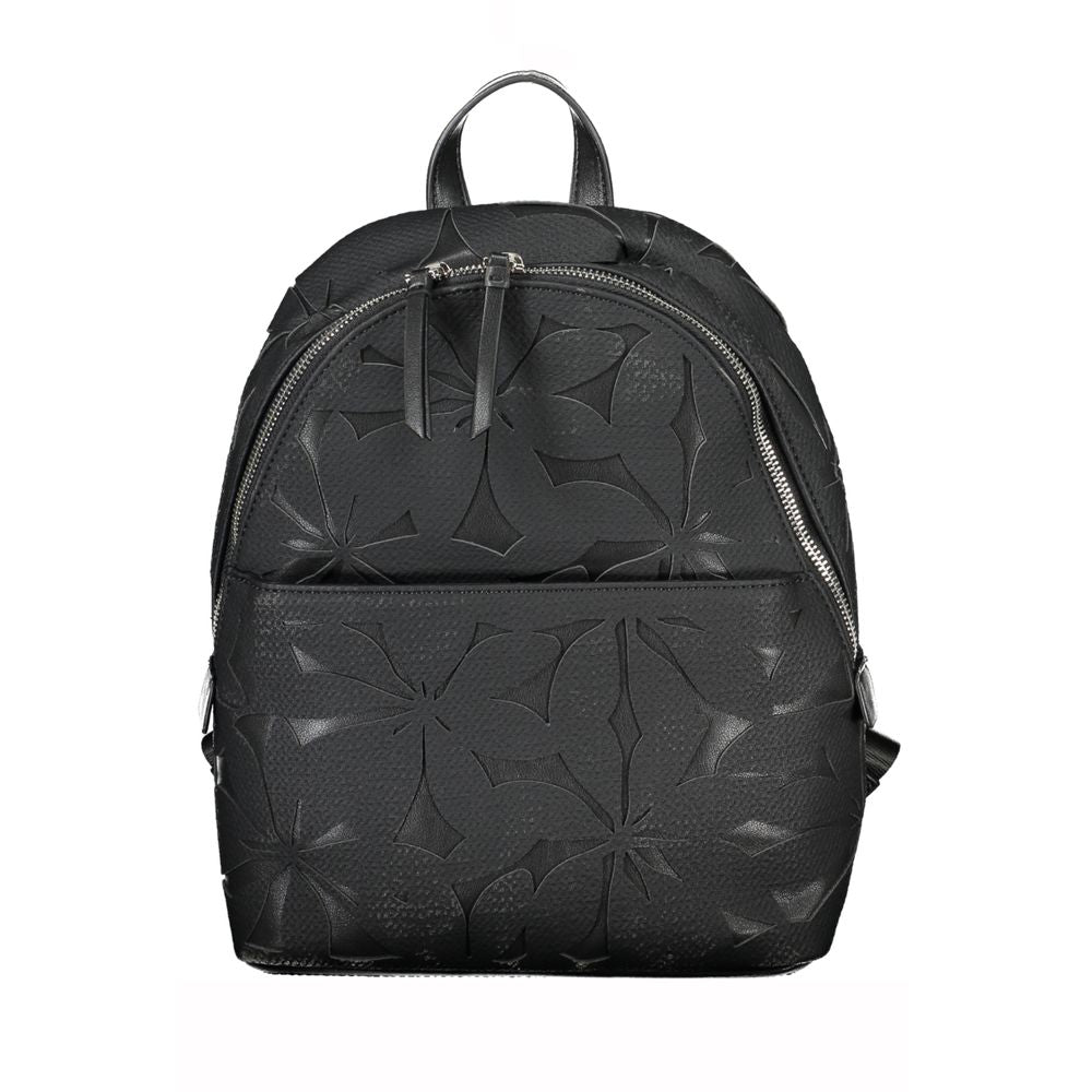 Desigual Chic Contrast Detail Zip Backpack
