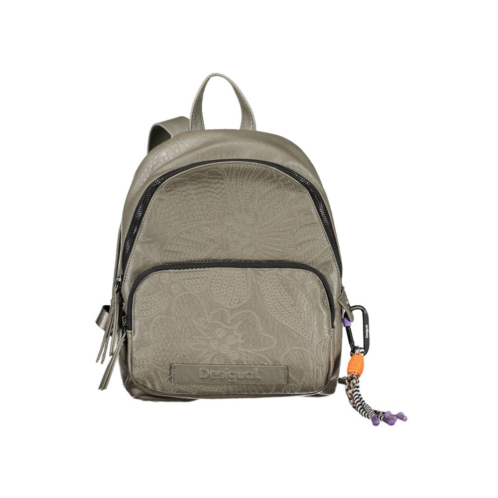 Desigual Chic Artisanal Backpack with Contrasting Details