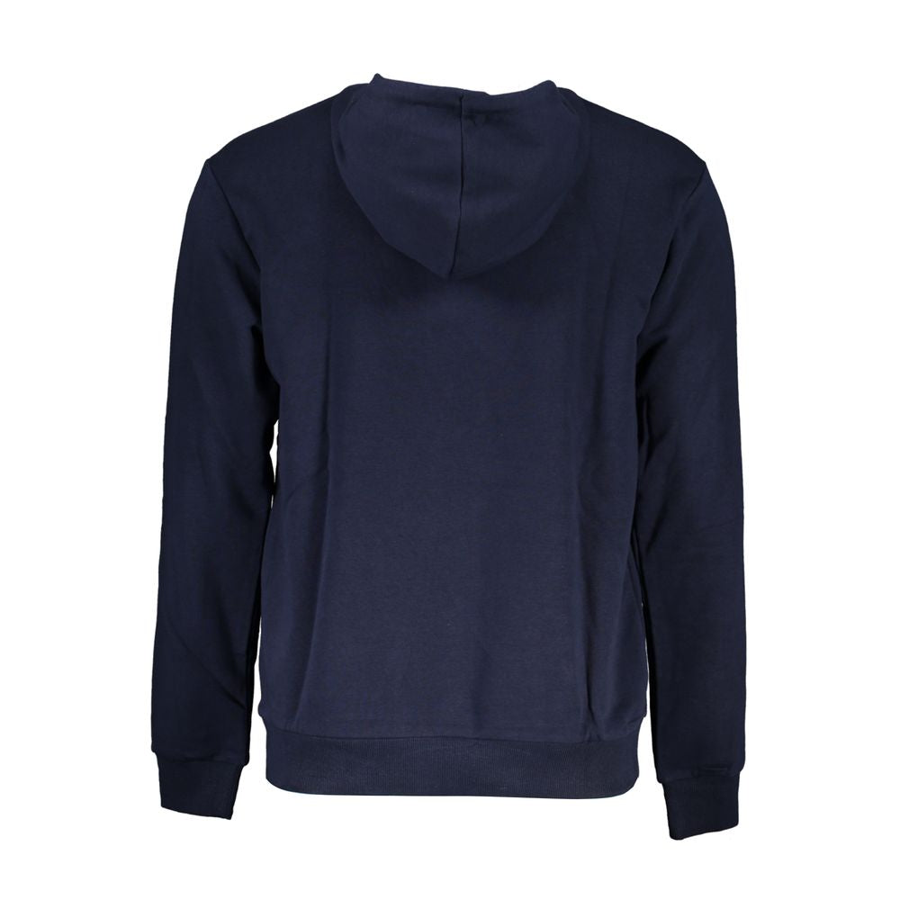 Fila Blue Cotton Blend Hooded Sweatshirt