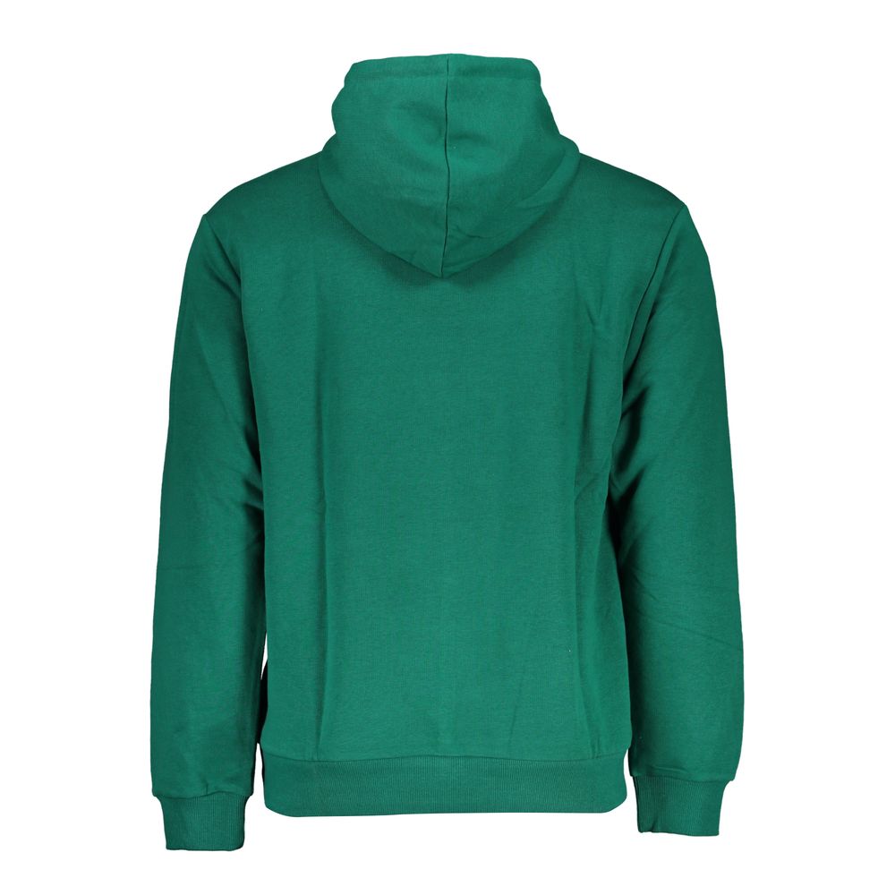 Fila Chic Green Cotton Blend Hooded Sweatshirt