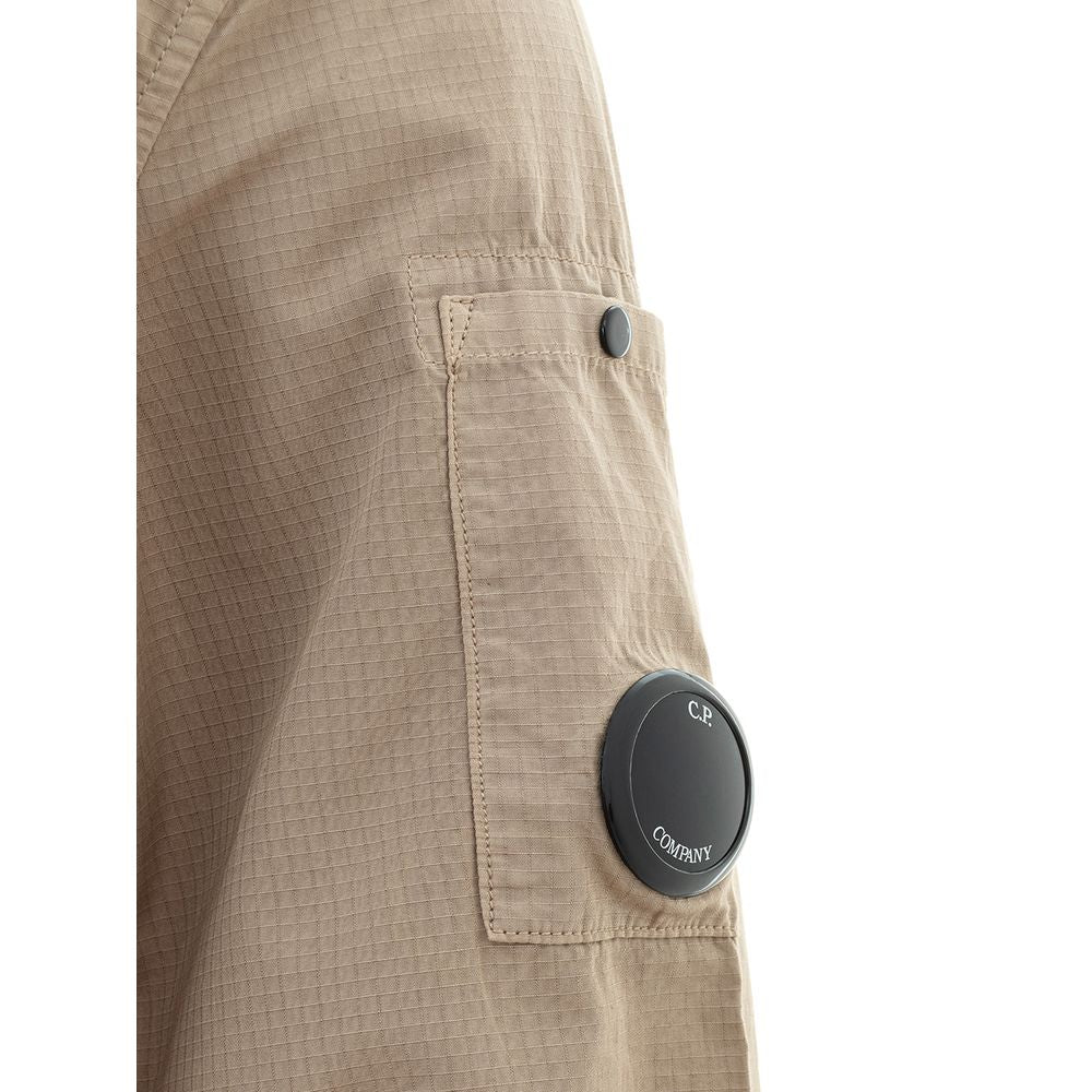 C.P. Company Beige Cotton Shirt for the Modern Man
