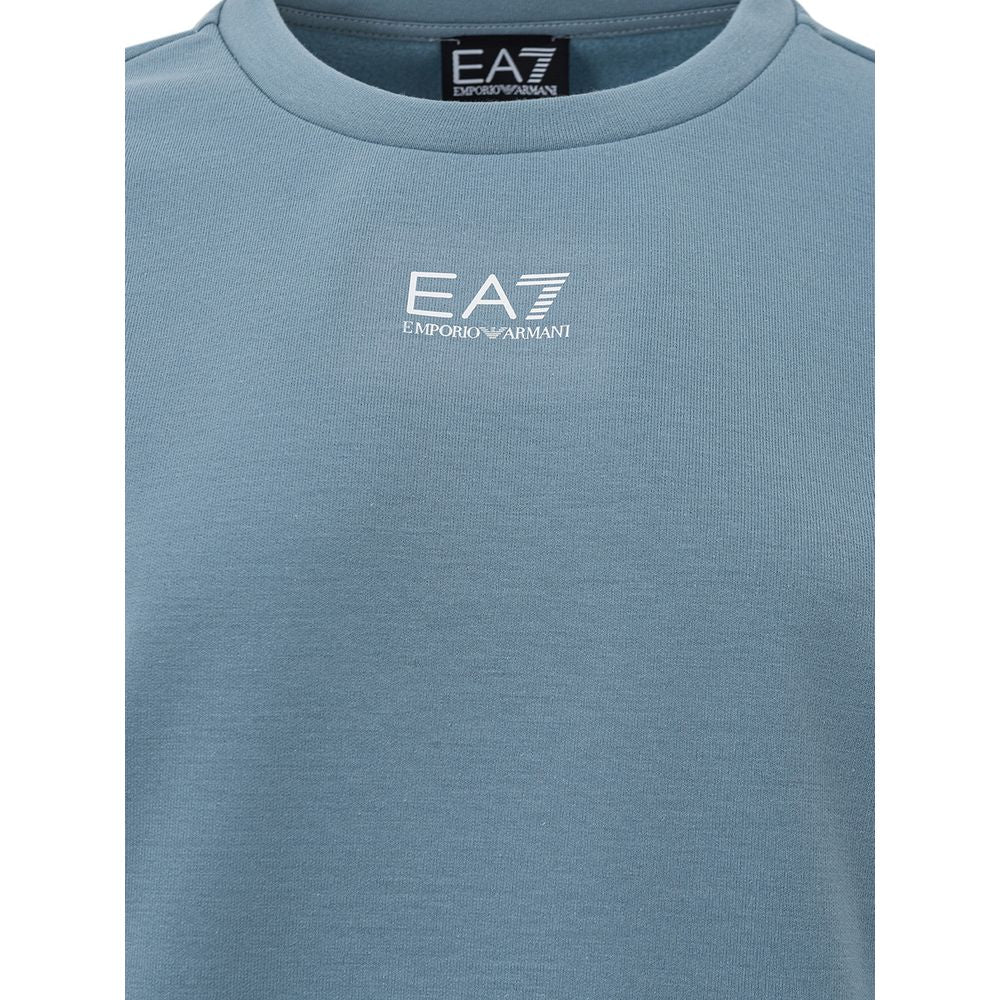 EA7 Emporio Armani Chic Blue Polyester Sweater by EA7