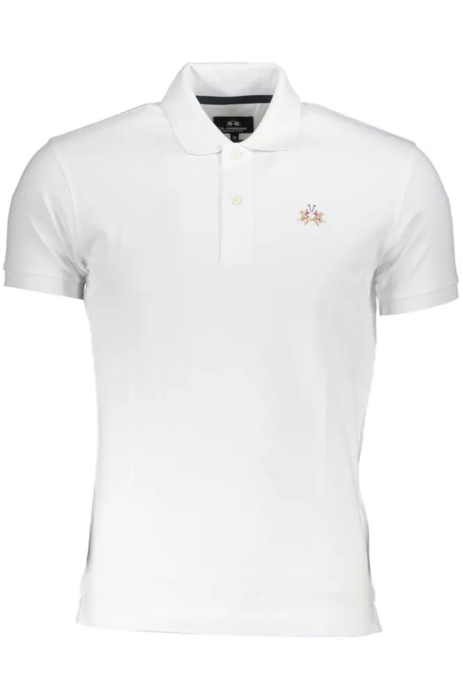 La Martina Sleek Slim Fit Polo with Embroidery Detail