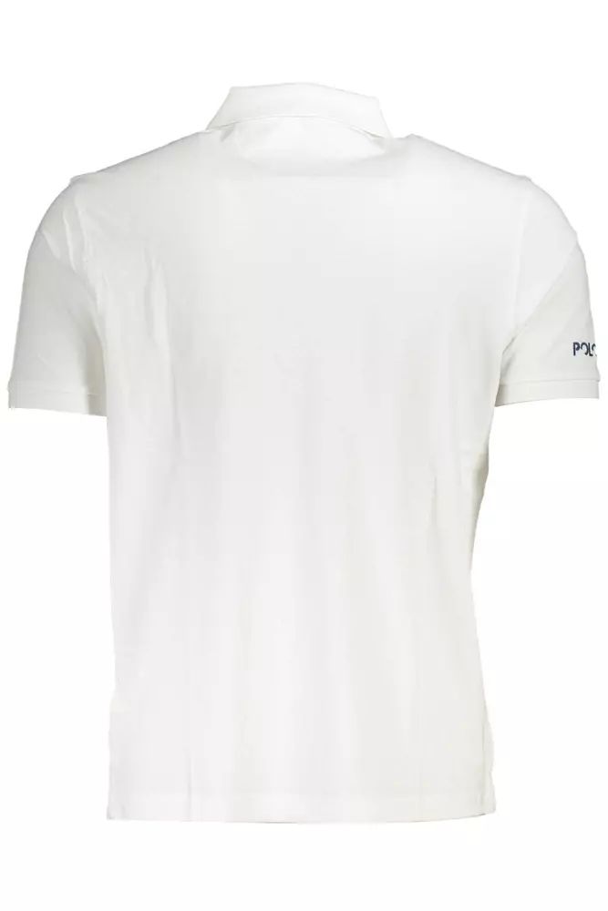 La Martina Elegant White Cotton Polo Shirt