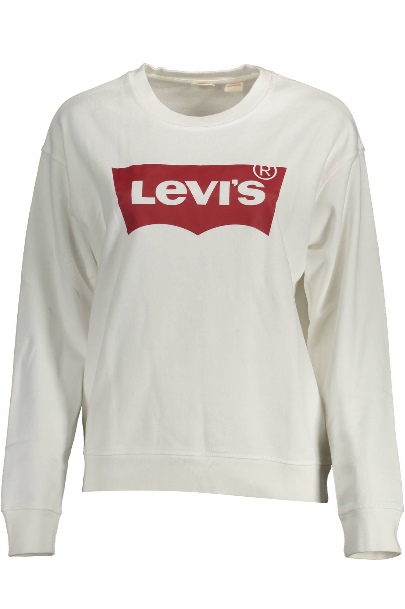 Levi's Chic White Cotton Logo Sweatshirt