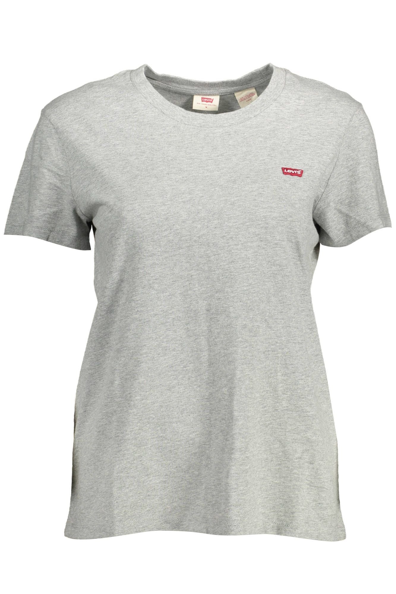 Levi's Chic Gray Round Neck Cotton Tee