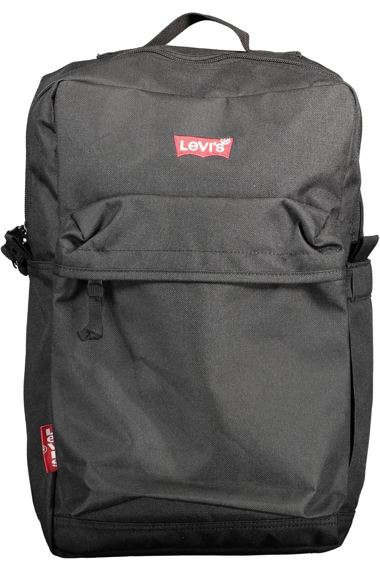 Levi's Eco-Friendly Sleek Black Backpack