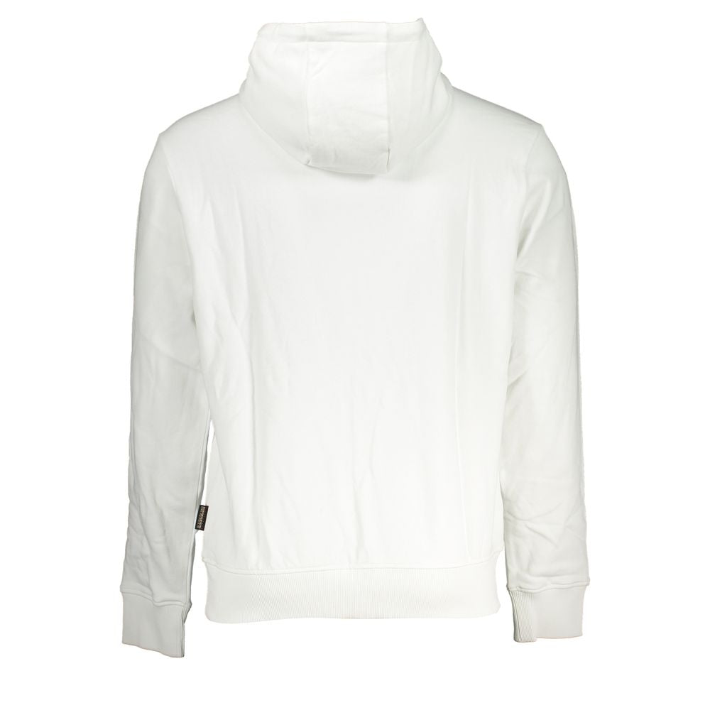 Napapijri Elegant White Hooded Cotton Sweater