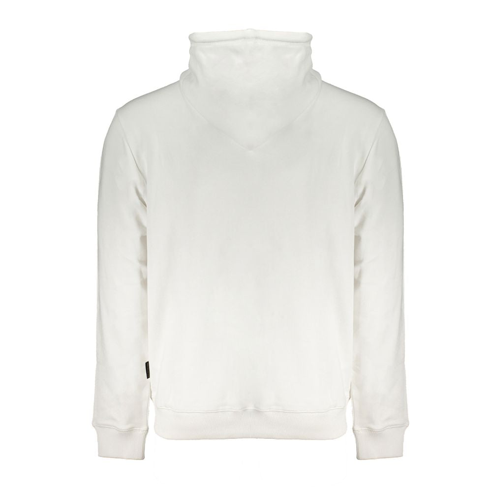 Napapijri Chic White Hooded Sweatshirt - Cozy Cotton Blend