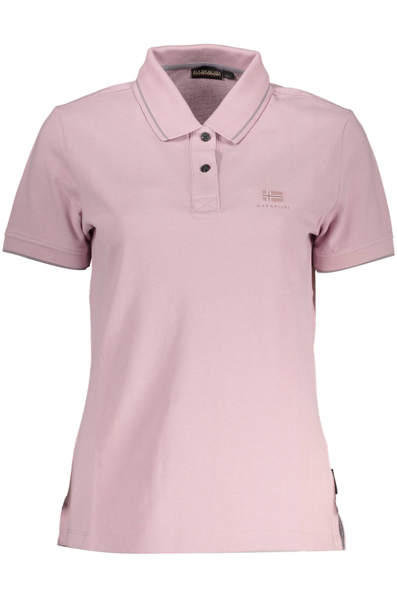 Napapijri Chic Pink Polo with Contrasting Details