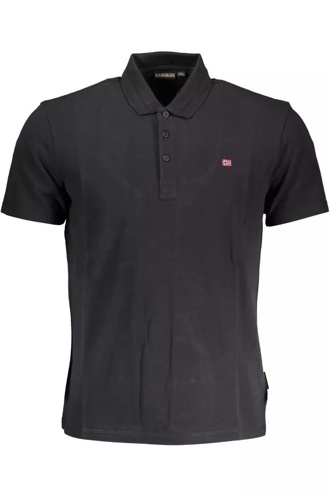 Napapijri Sleek Short-Sleeved Cotton Polo Shirt