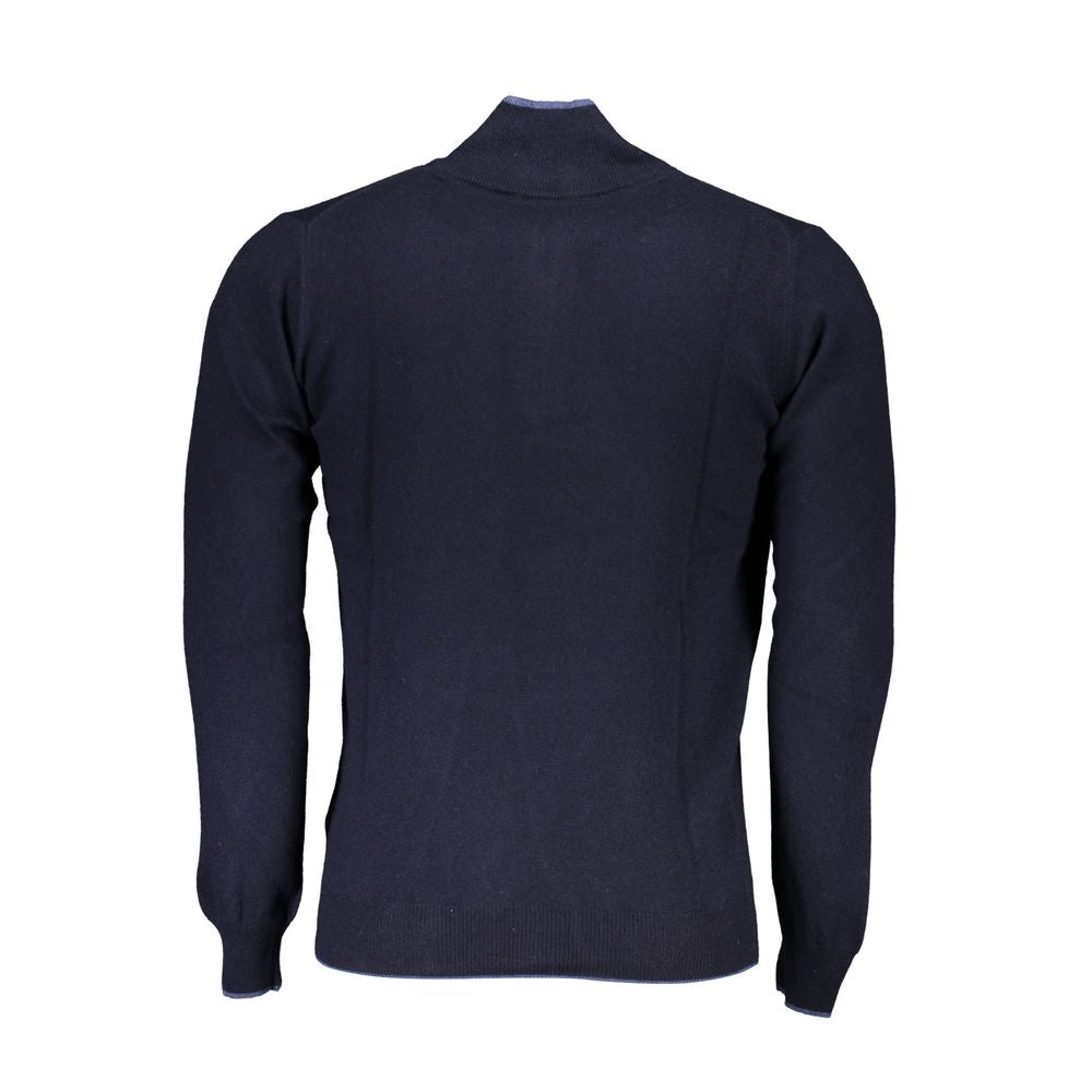 North Sails Chic Turtleneck Half-Zip Sweater with Contrast Detailing