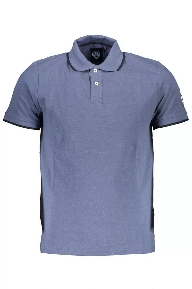North Sails Elevated Casual Blue Polo with Contrasting Details