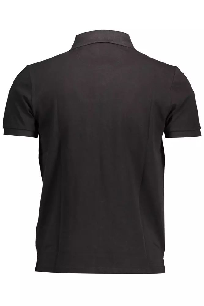 North Sails Elegant Short-Sleeved Black Polo Shirt
