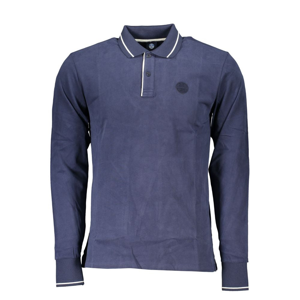 North Sails Sustainable Chic Blue Polo with Contrast Details