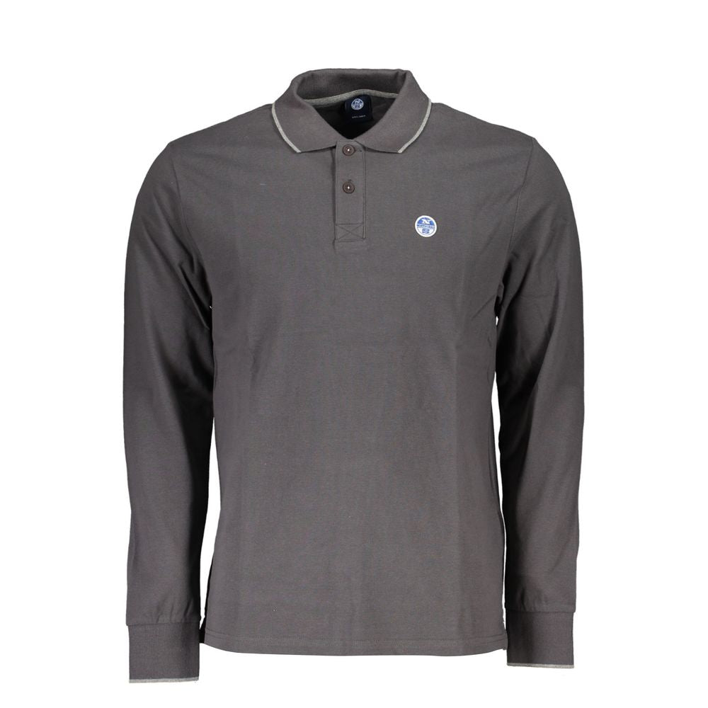 North Sails Chic Contrast Detail Long Sleeve Polo