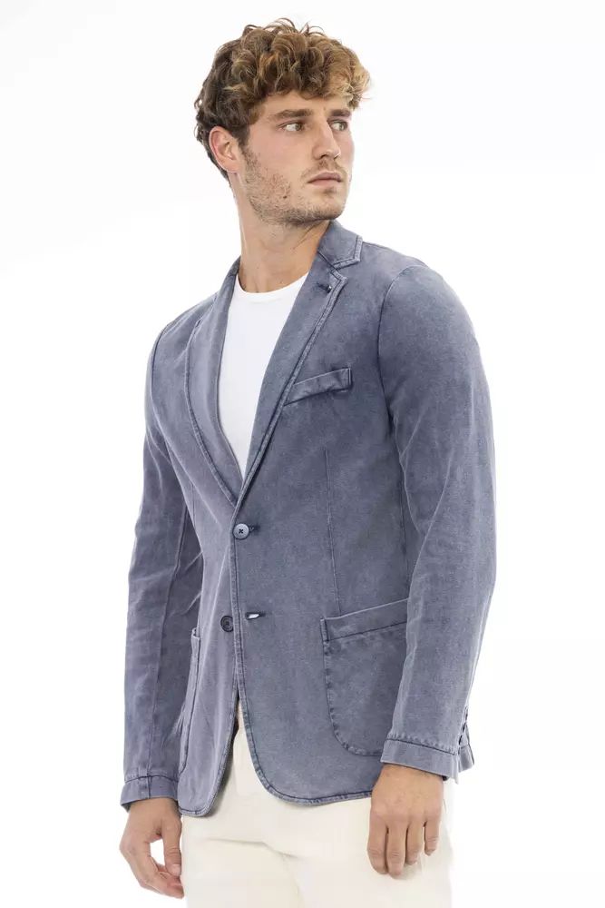 Distretto12 Sleek Fabric Jacket with Button Closure