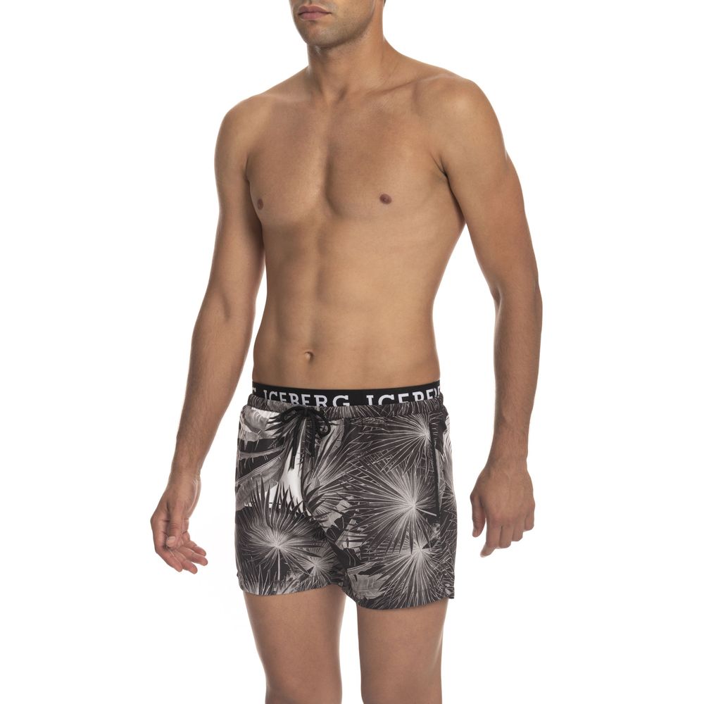 Iceberg Black Polyester Swimwear