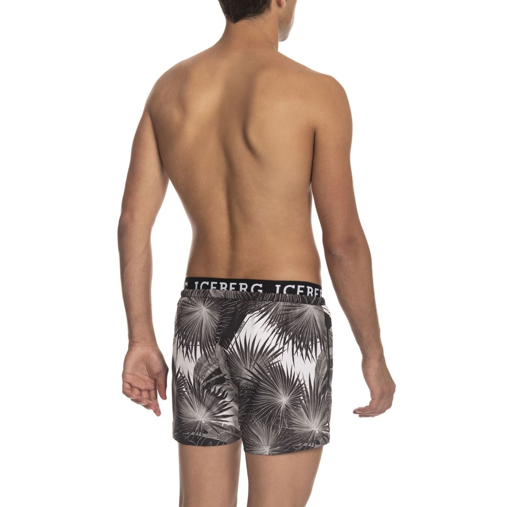 Iceberg Black Polyester Swimwear