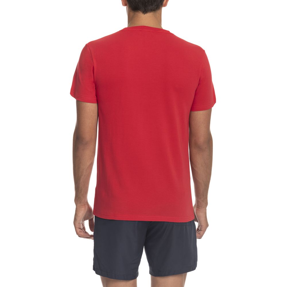 Iceberg Red Cotton T-Shirt