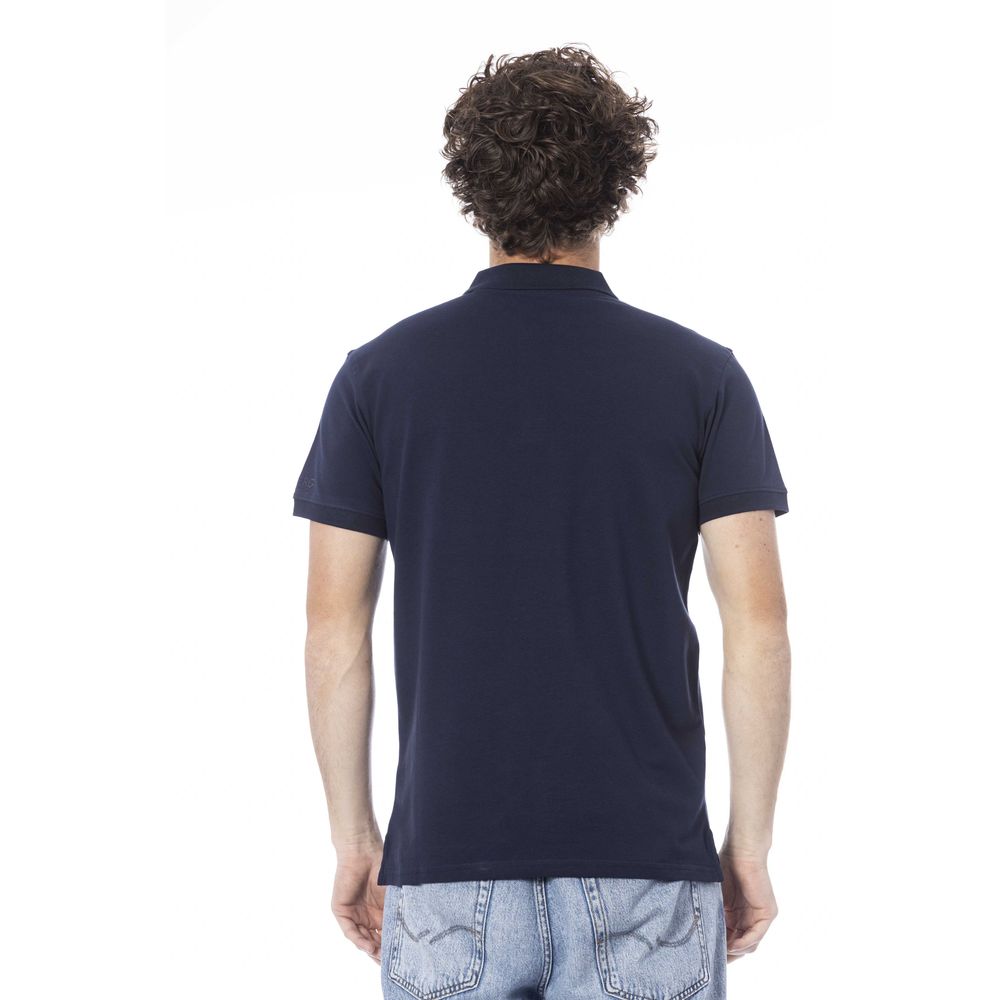 Памучна поло риза Iceberg Blue