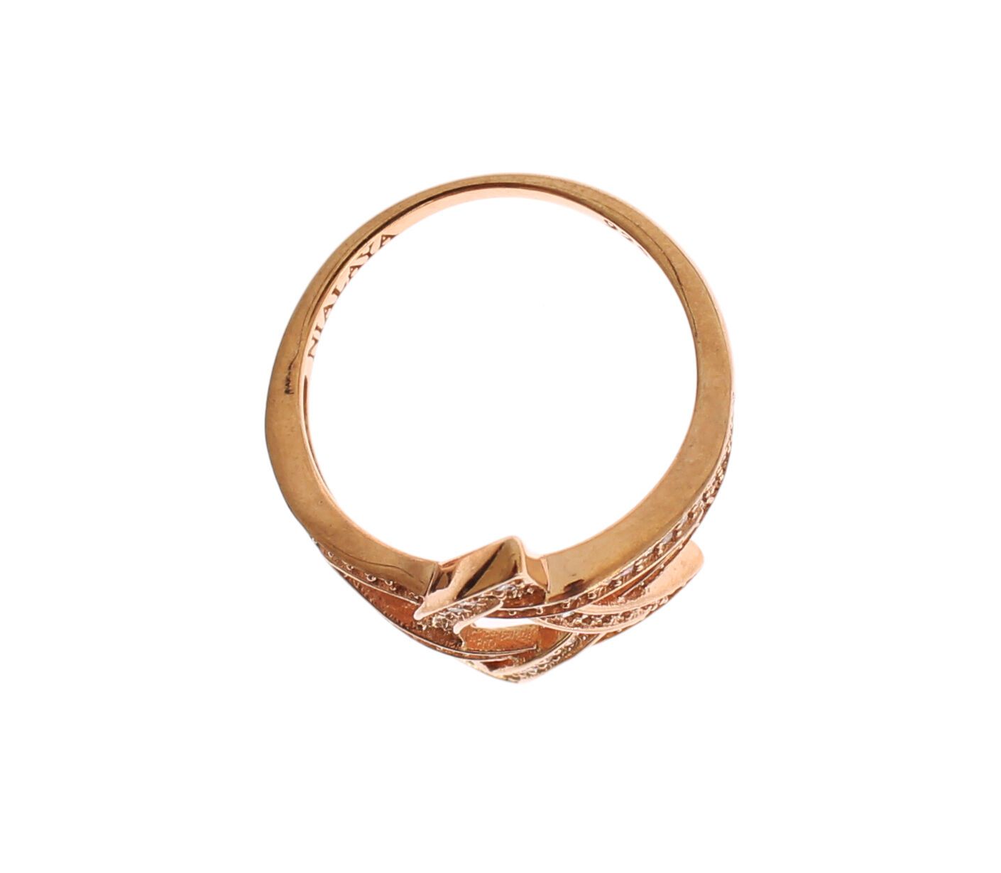Дамски прозрачен сребърен пръстен Nialaya CZ Gold 925
