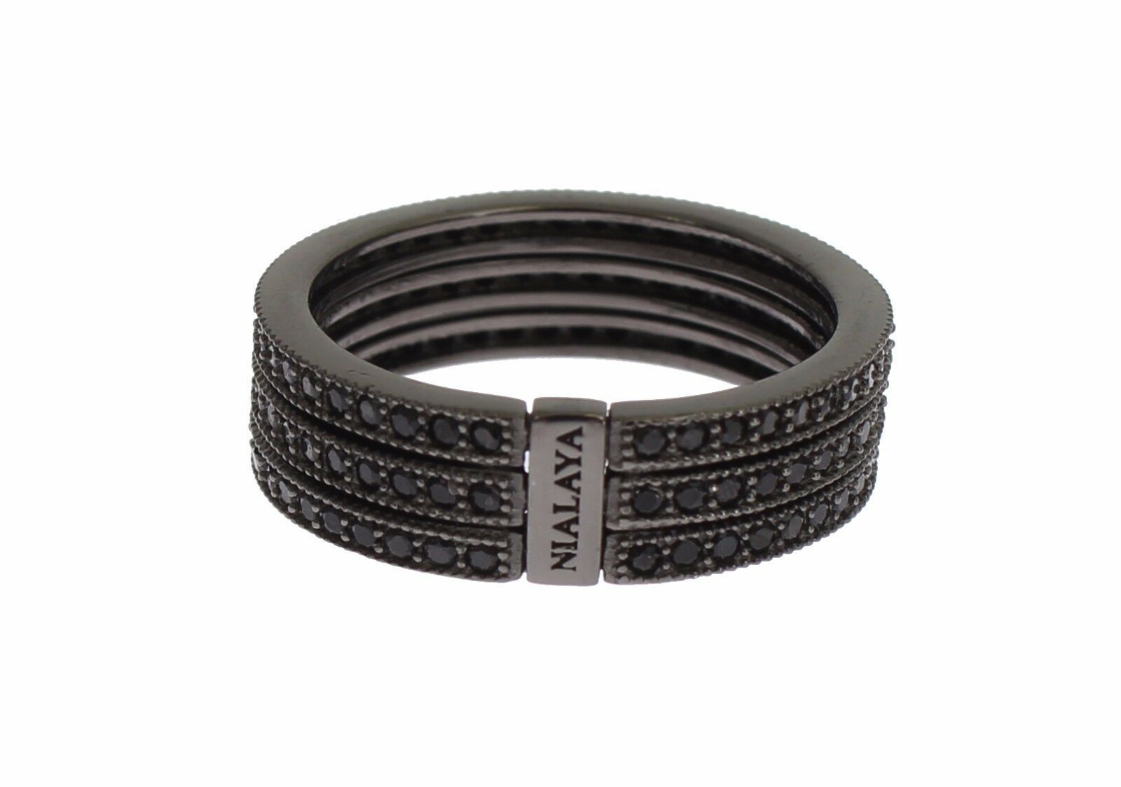 Nialaya Black CZ 925 Sterling Silver Дамски