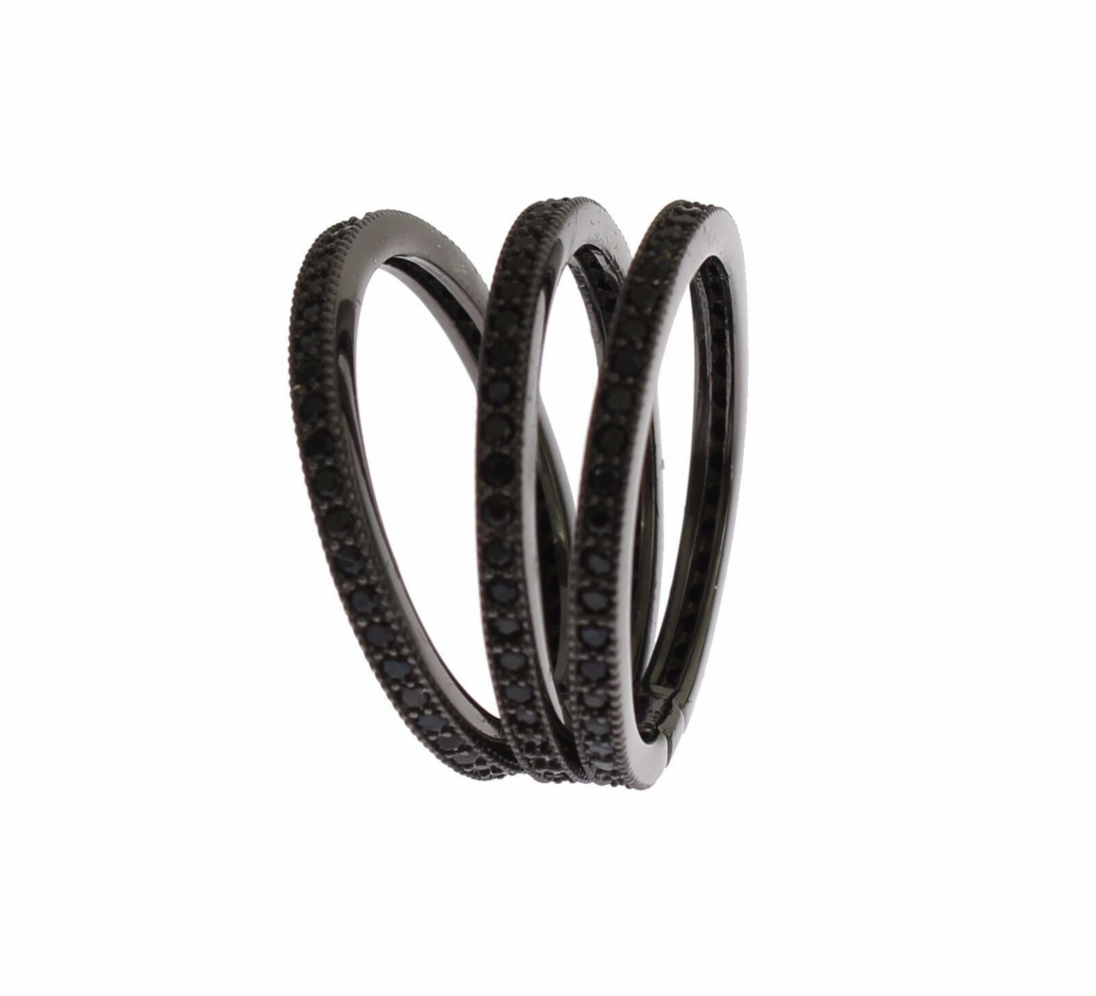 Nialaya Black CZ 925 Sterling Silver Дамски