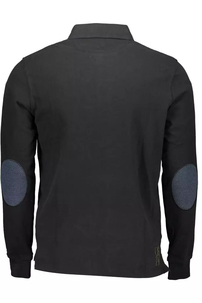 U.S. POLO ASSN. Elegant Long-Sleeved Polo with Elbow Patches