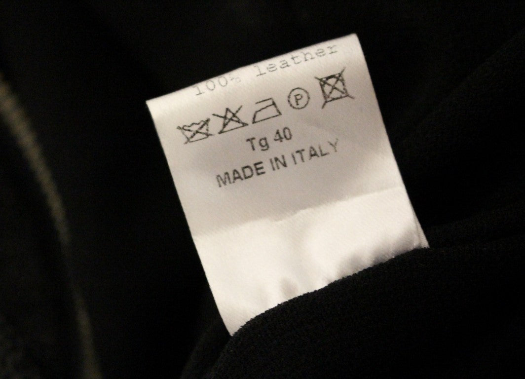 Черен кожен гащеризон La Maison du Couturier