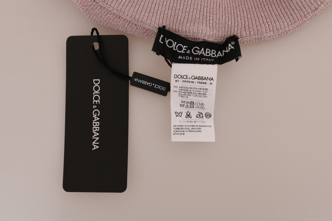 Dolce & Gabbana Elegant Pink Mid-Waist Stretch Pants