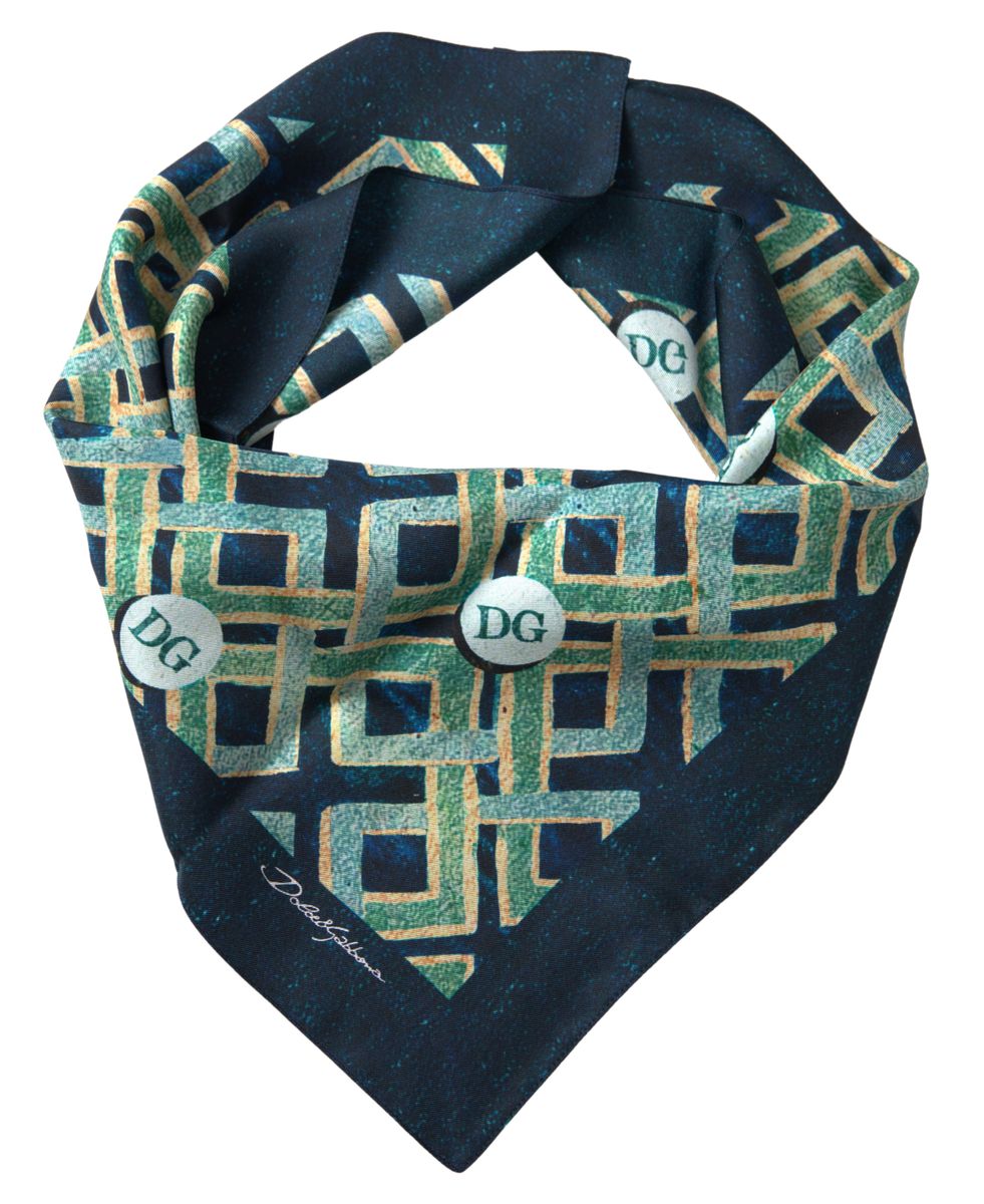 Dolce & Gabbana Elegant Multicolor Silk Square Scarf