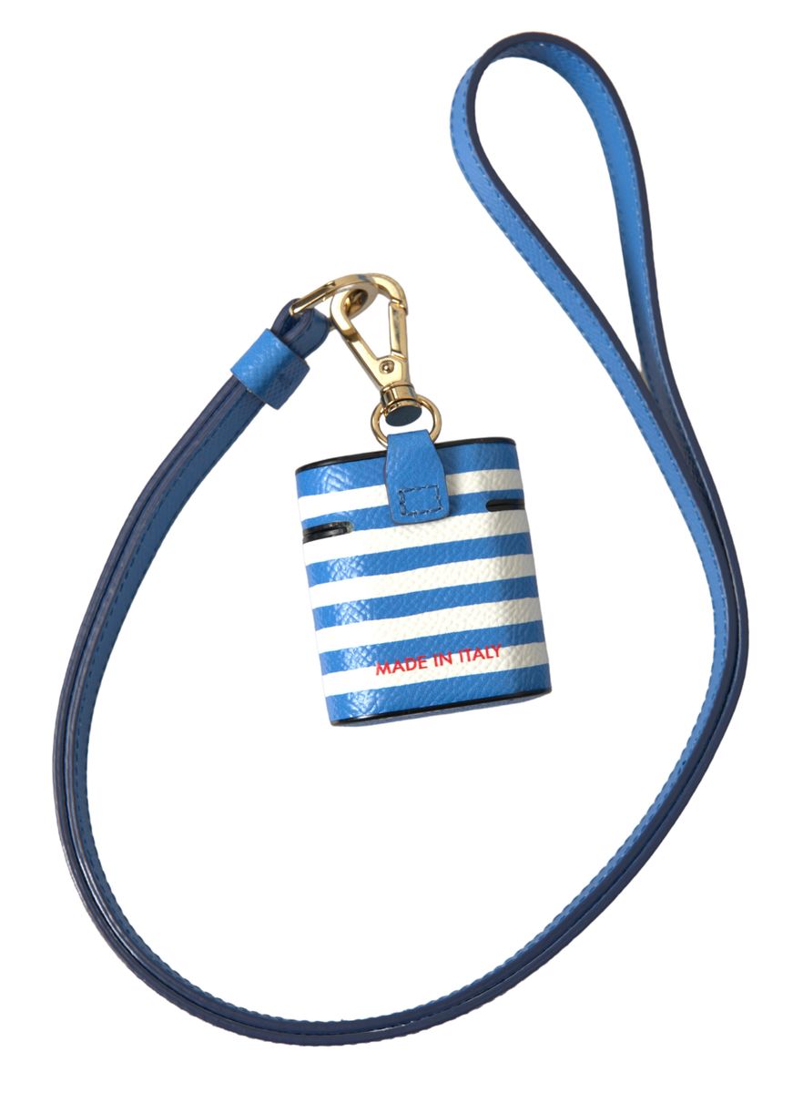 Dolce & Gabbana Chic Striped Leather Airpods Case
